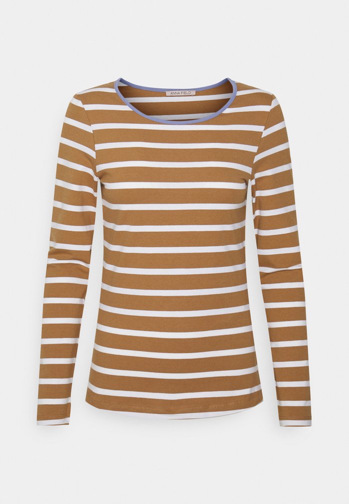 Hauts Anna Field STRIPEY CONTRAST Marron Femme | ZHE-1903005